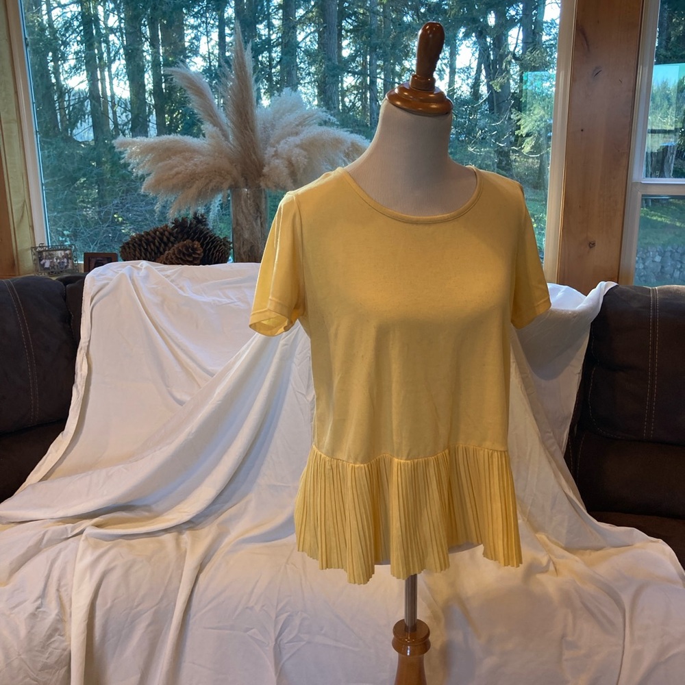Yellow babydoll shirt